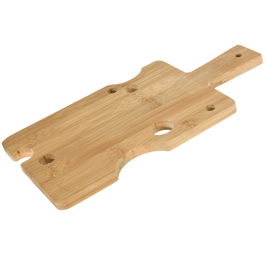 Доска для сыра деревянная с отверстиями "СЫЫЫР" (30х15 см), материал - бамбук